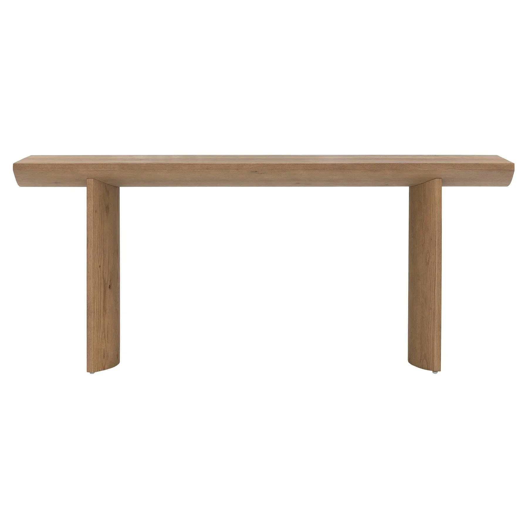 Matthew Rectangular Console Table - Brown, Oak