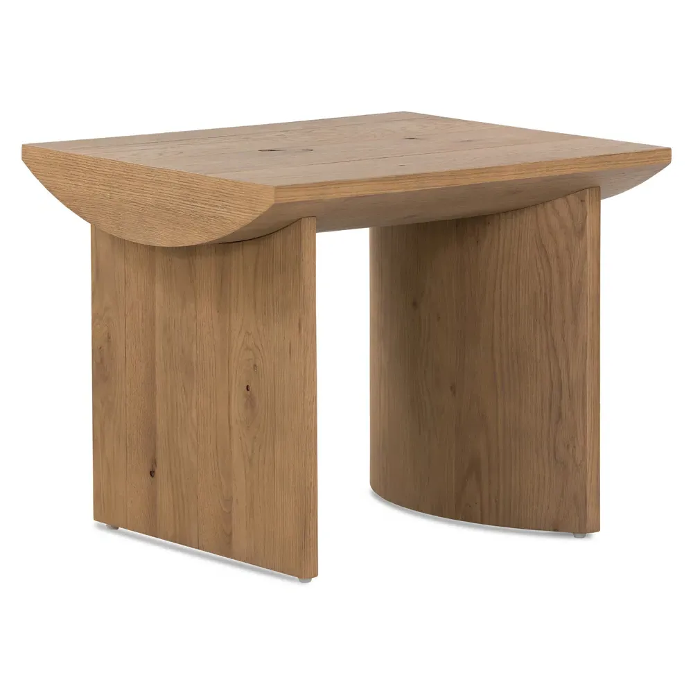 Matthew Rectangular End Table - Brown, Oak
