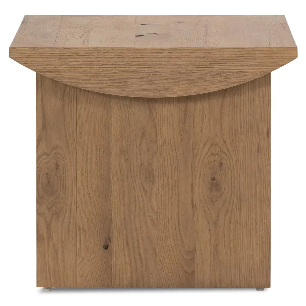 Matthew Rectangular End Table - Brown, Oak