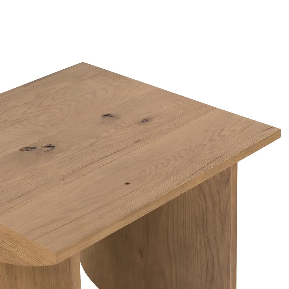 Matthew Rectangular End Table - Brown, Oak