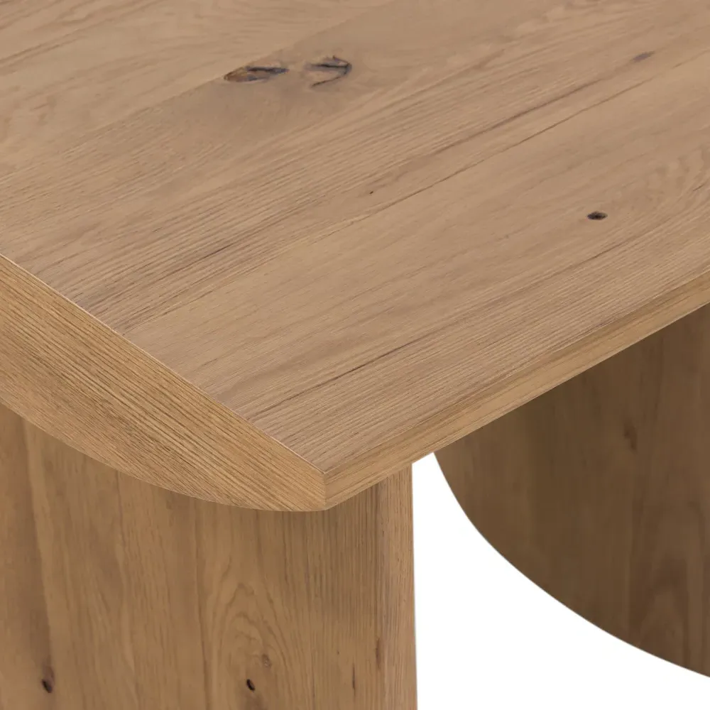 Matthew Rectangular End Table - Brown, Oak