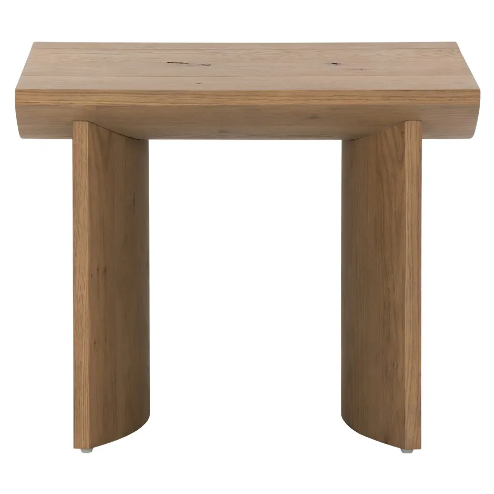 Matthew Rectangular End Table - Brown, Oak image