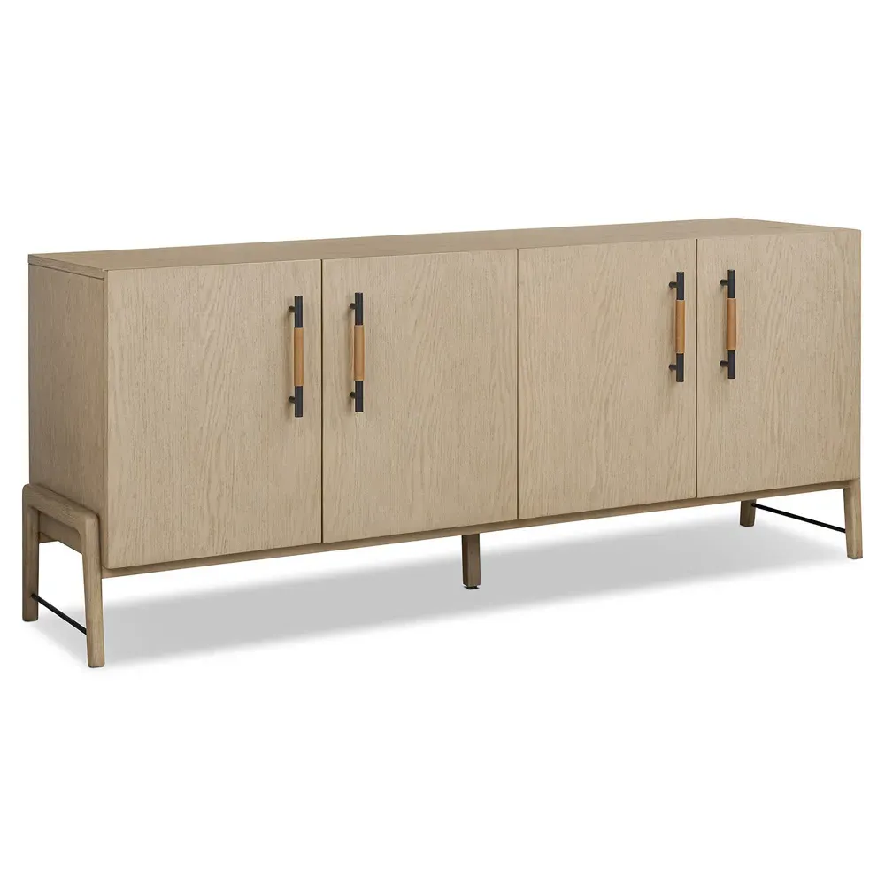 Matthew Rectangular Sideboard - Brown, Oak