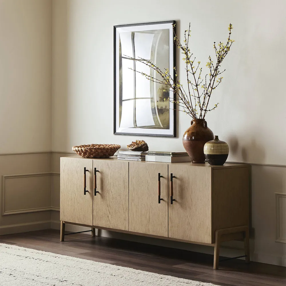 Matthew Rectangular Sideboard - Brown, Oak