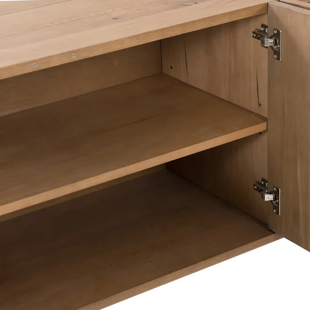 Matthew Sideboard with Storage - Brown, Oak