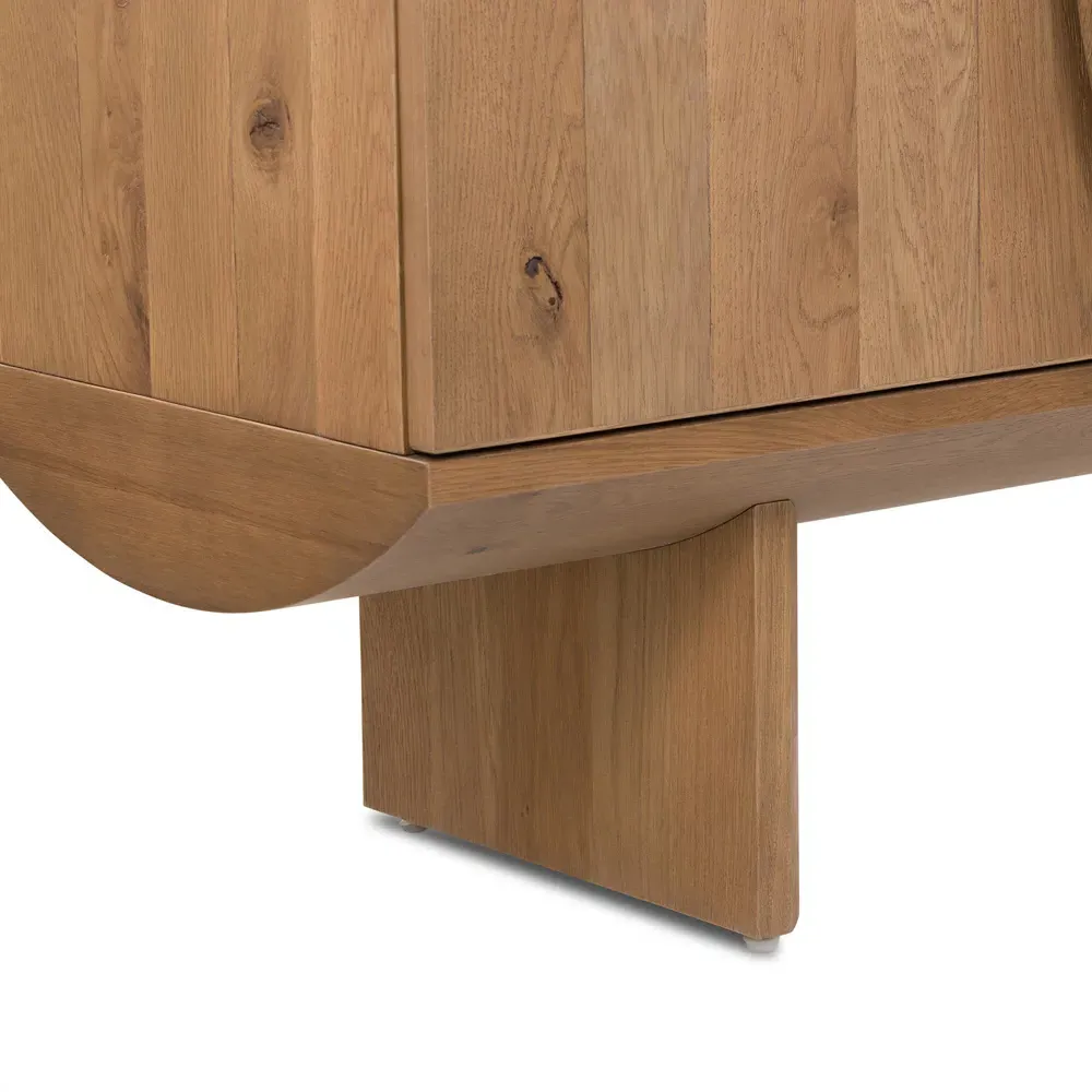 Matthew Sideboard with Storage - Brown, Oak