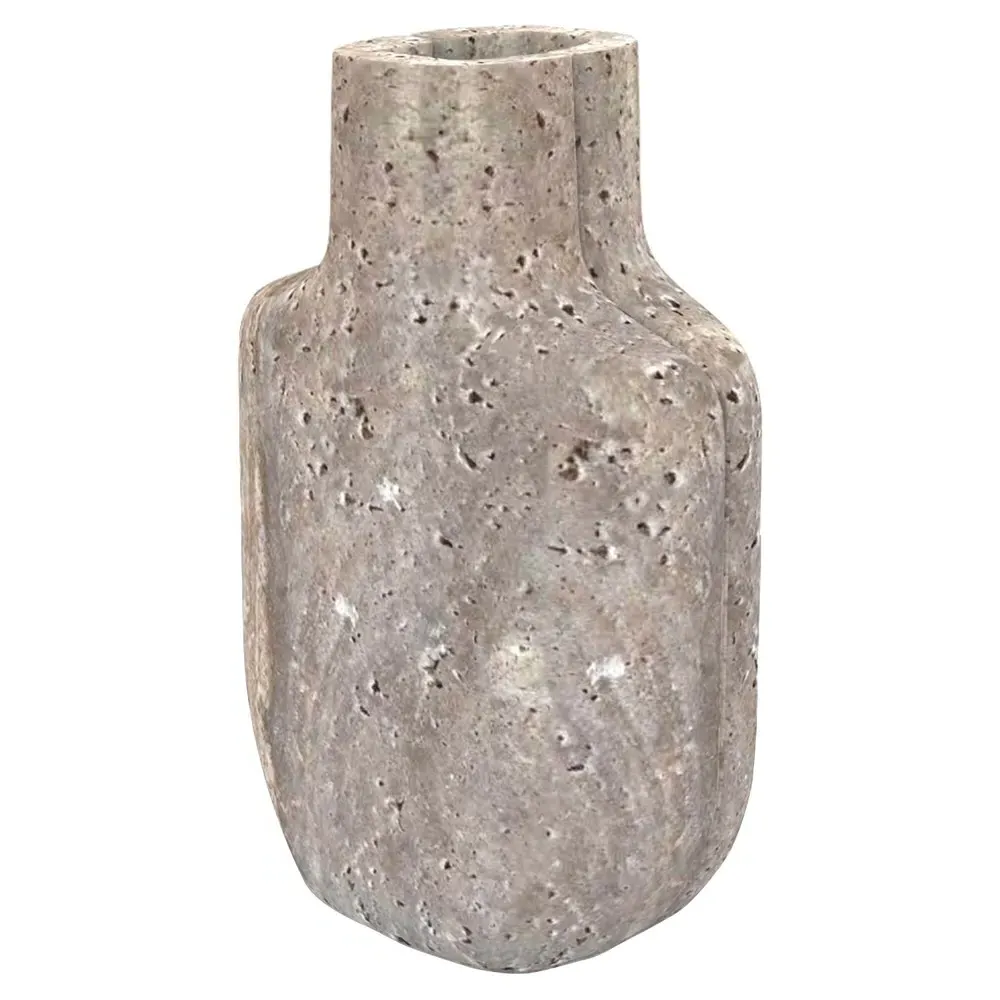 Matthias Small Bud Table Vase - Grey, Travertine image