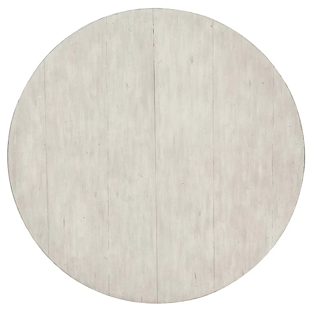 Maurene Extendable Round Dining Table - Light Grey