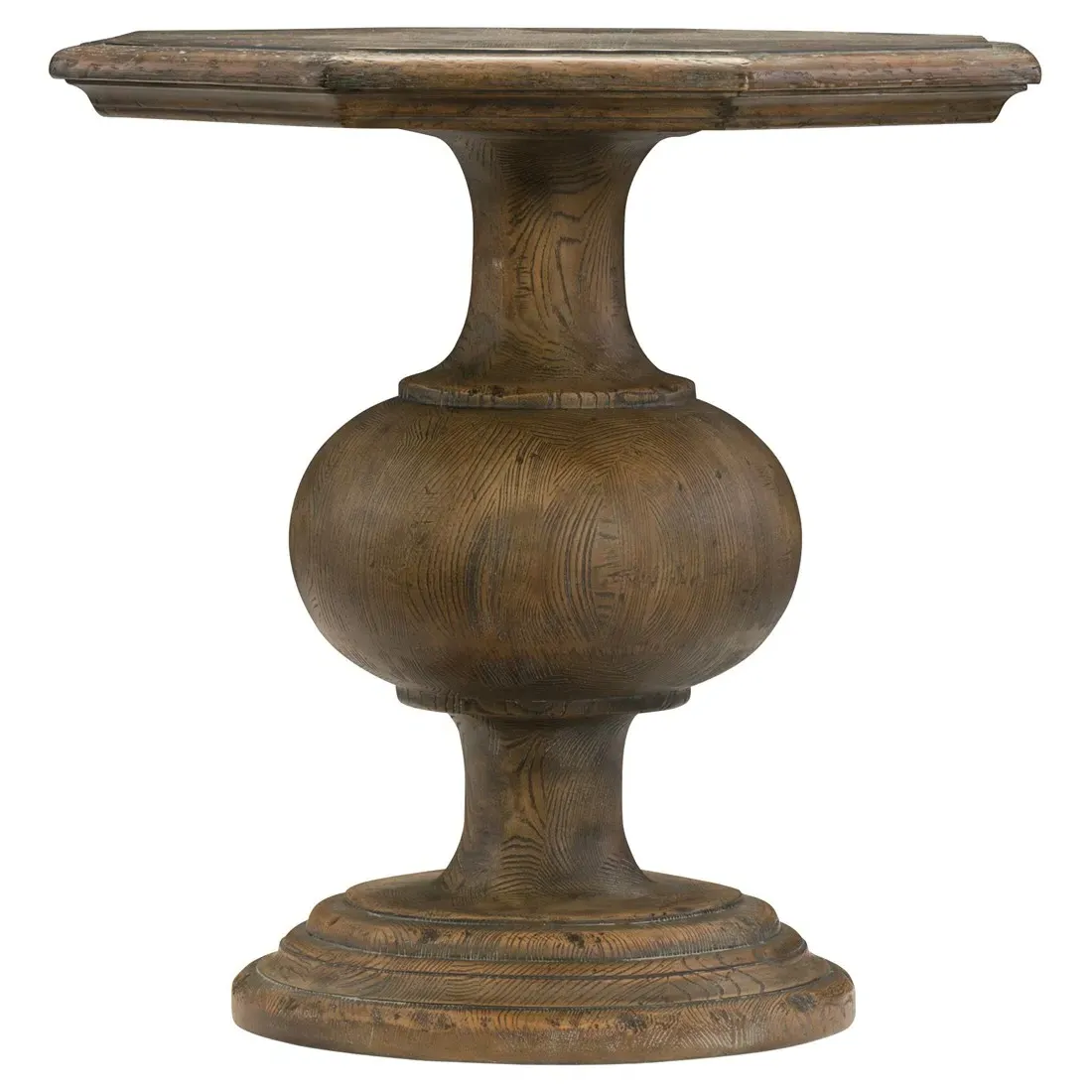 Maverick Octagon End Table - Brown, Oak image