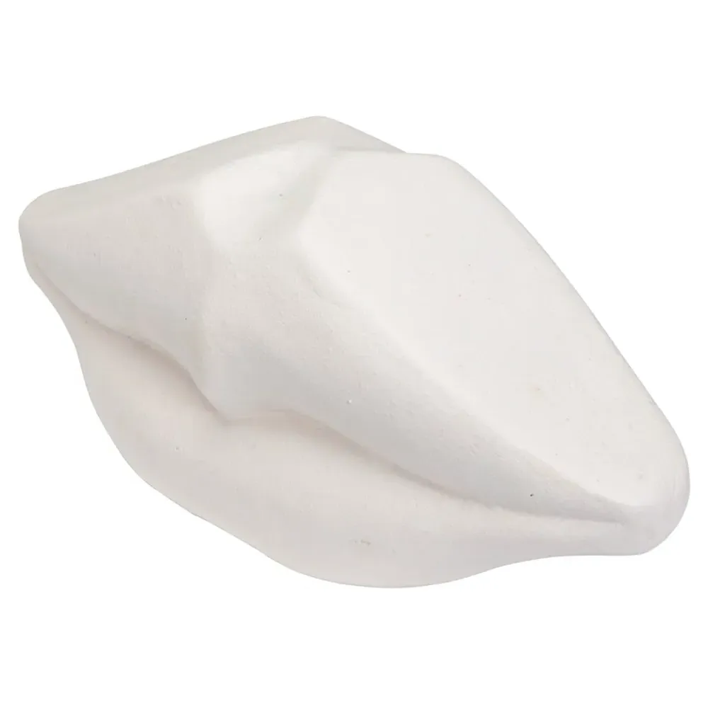 Mavery Lip Sculpture - White, Fiber Cement