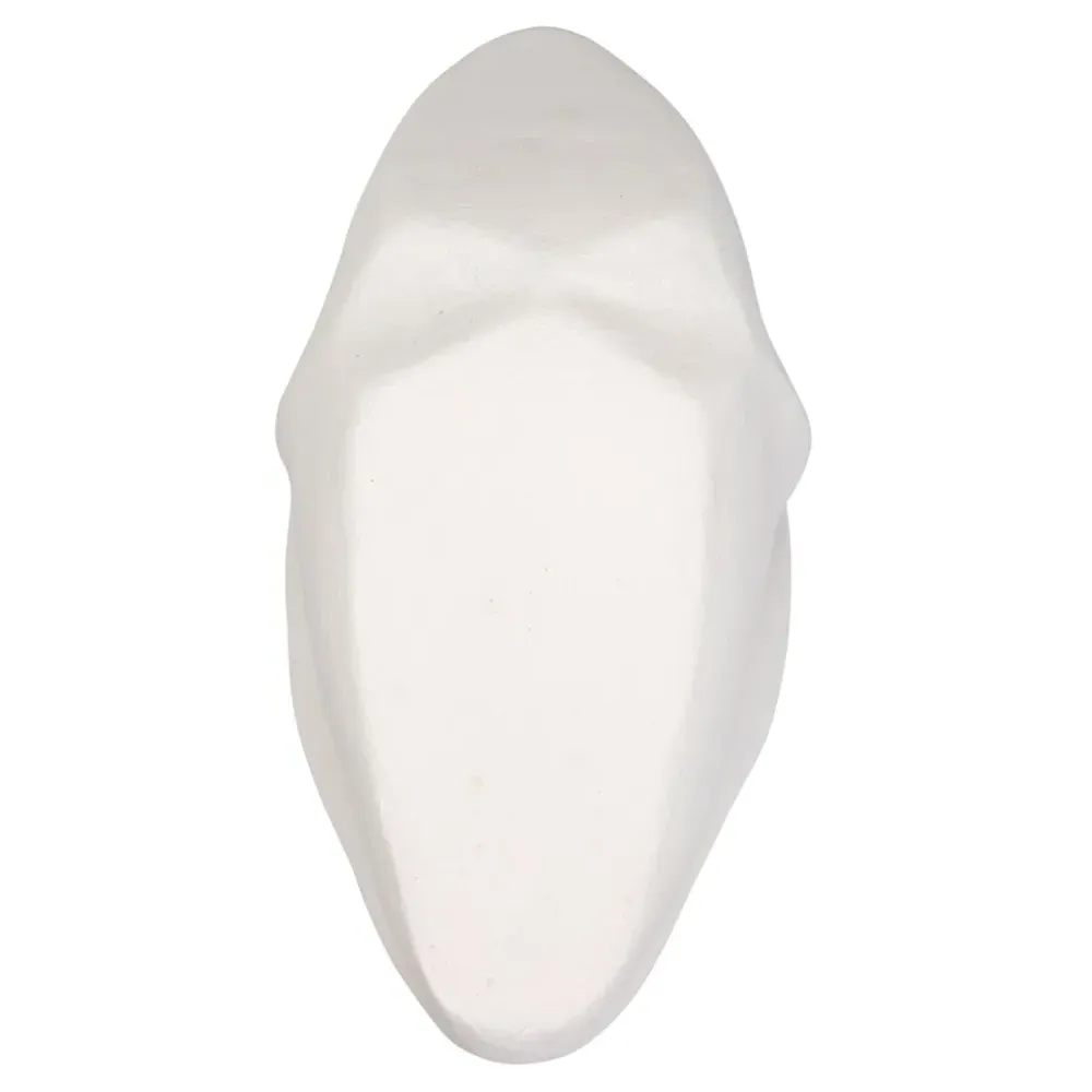 Mavery Lip Sculpture - White, Fiber Cement