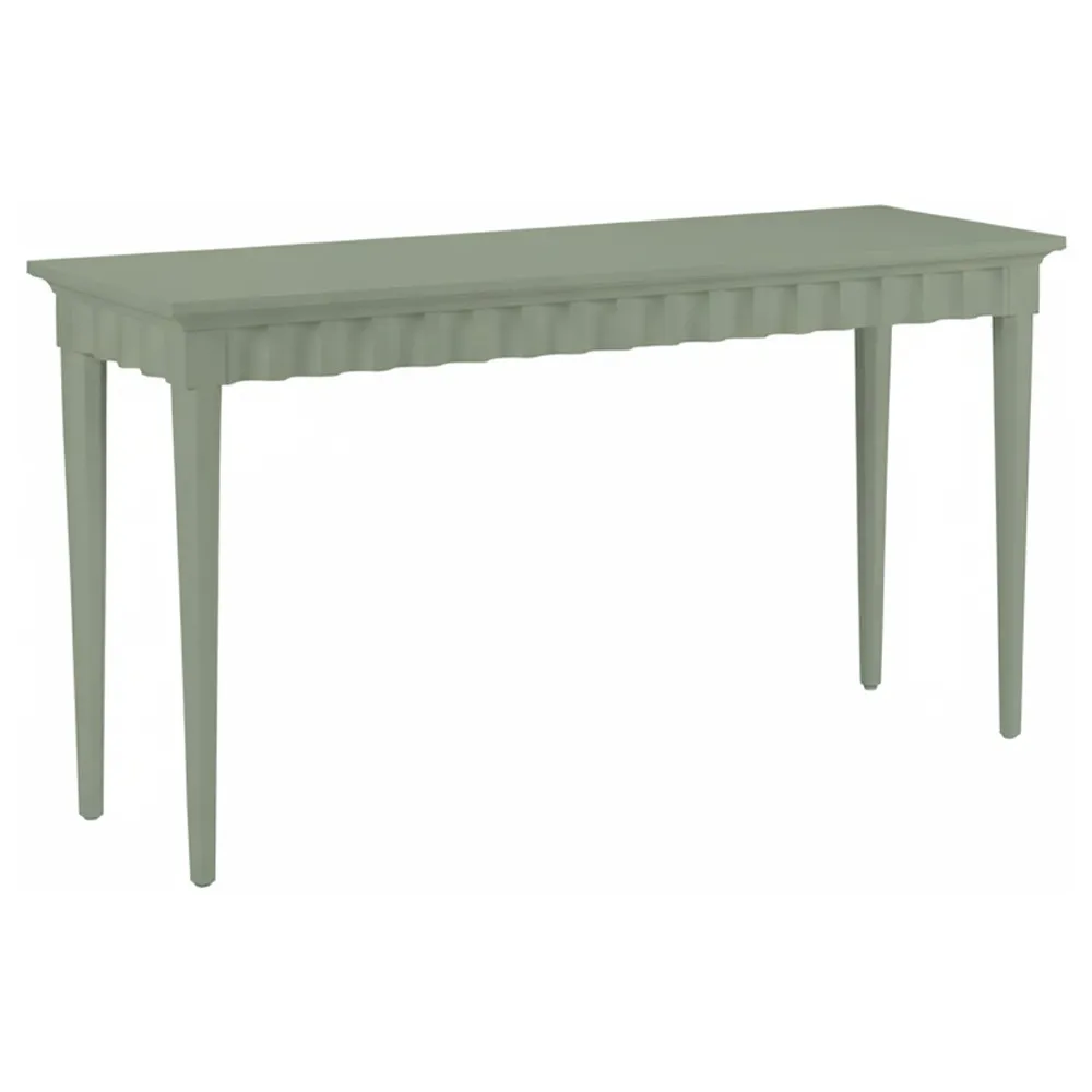 Mavira Console Table - Green, Acacia Wood