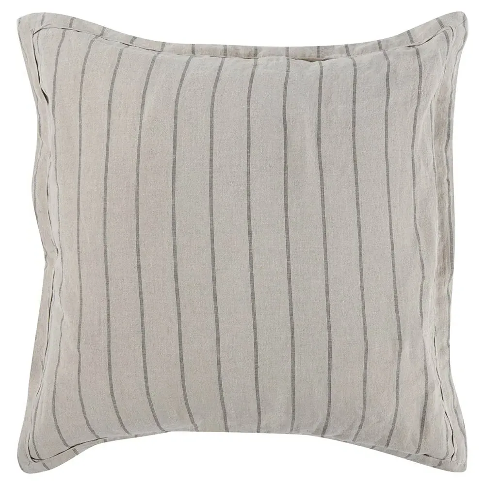 Mavis Euro Striped Linen Sham - Natural