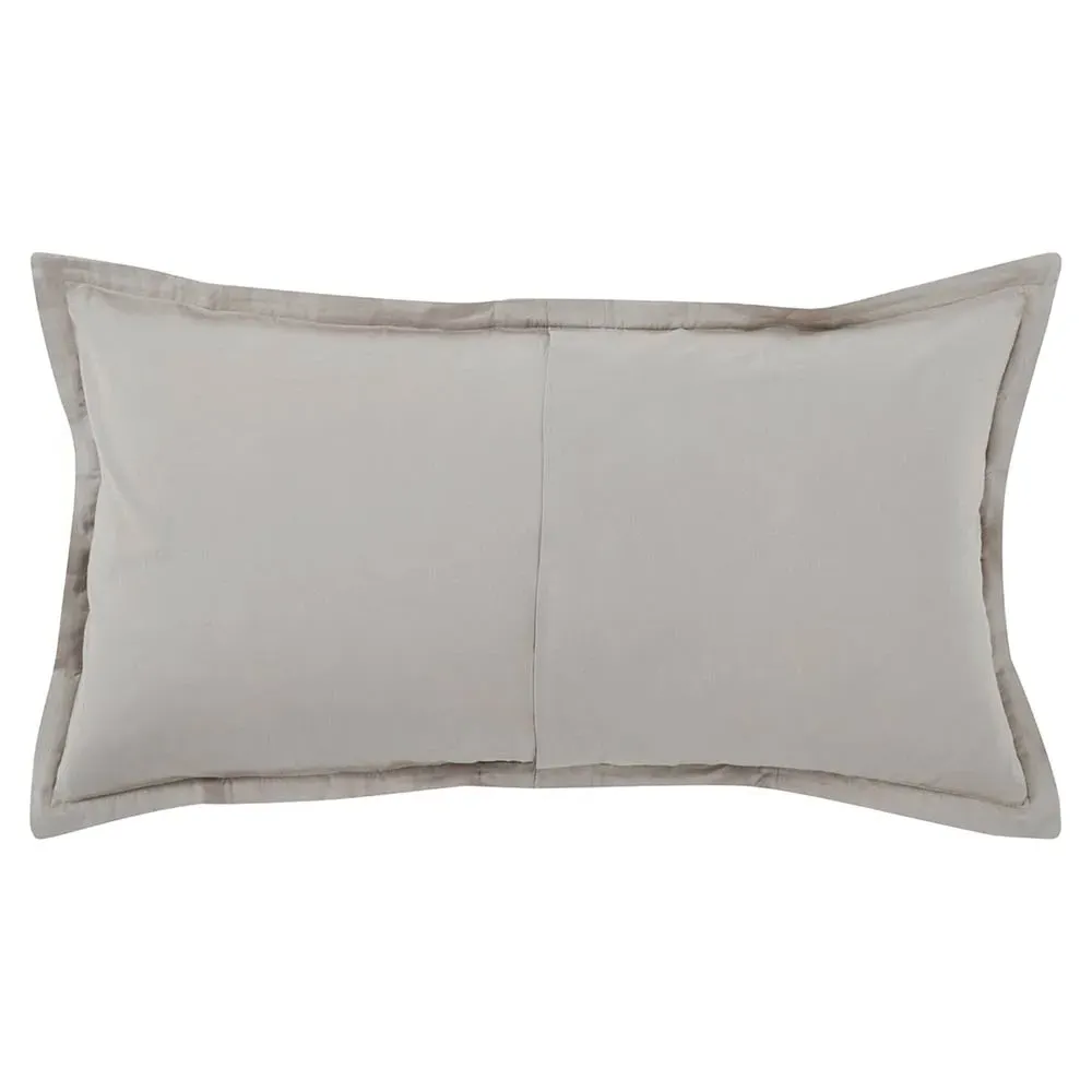 Mavis King Striped Linen Sham - Natural