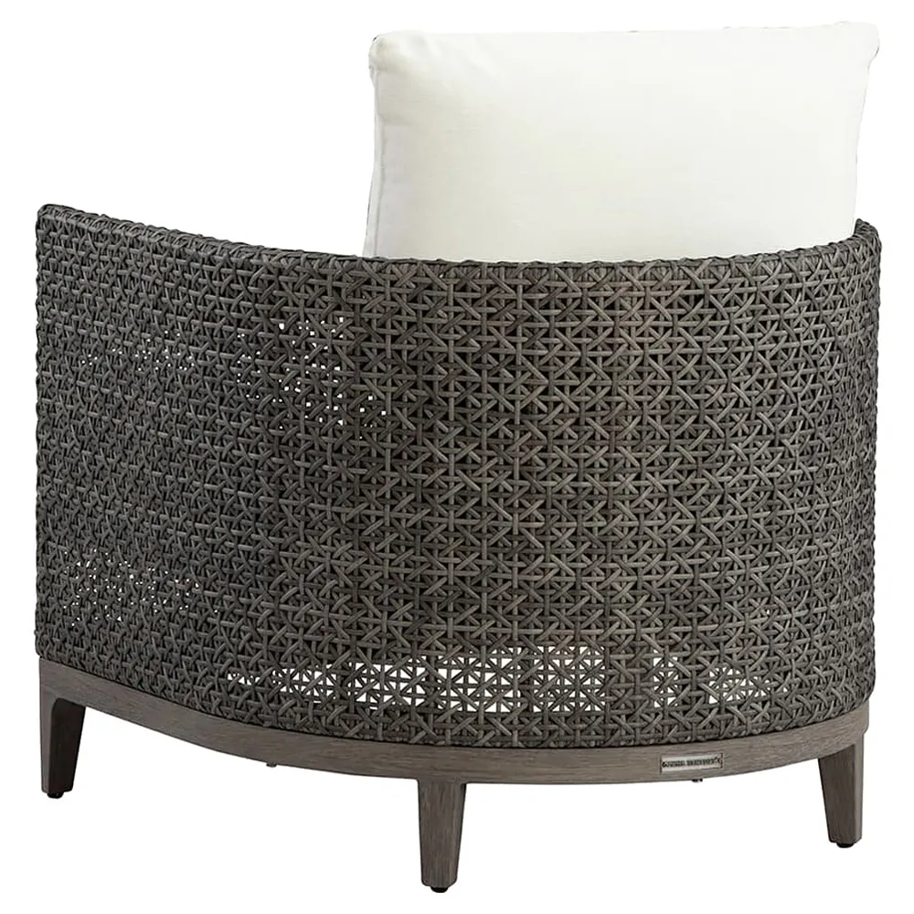 Mavis Outdoor Lounge Chair - Grey, Wicker