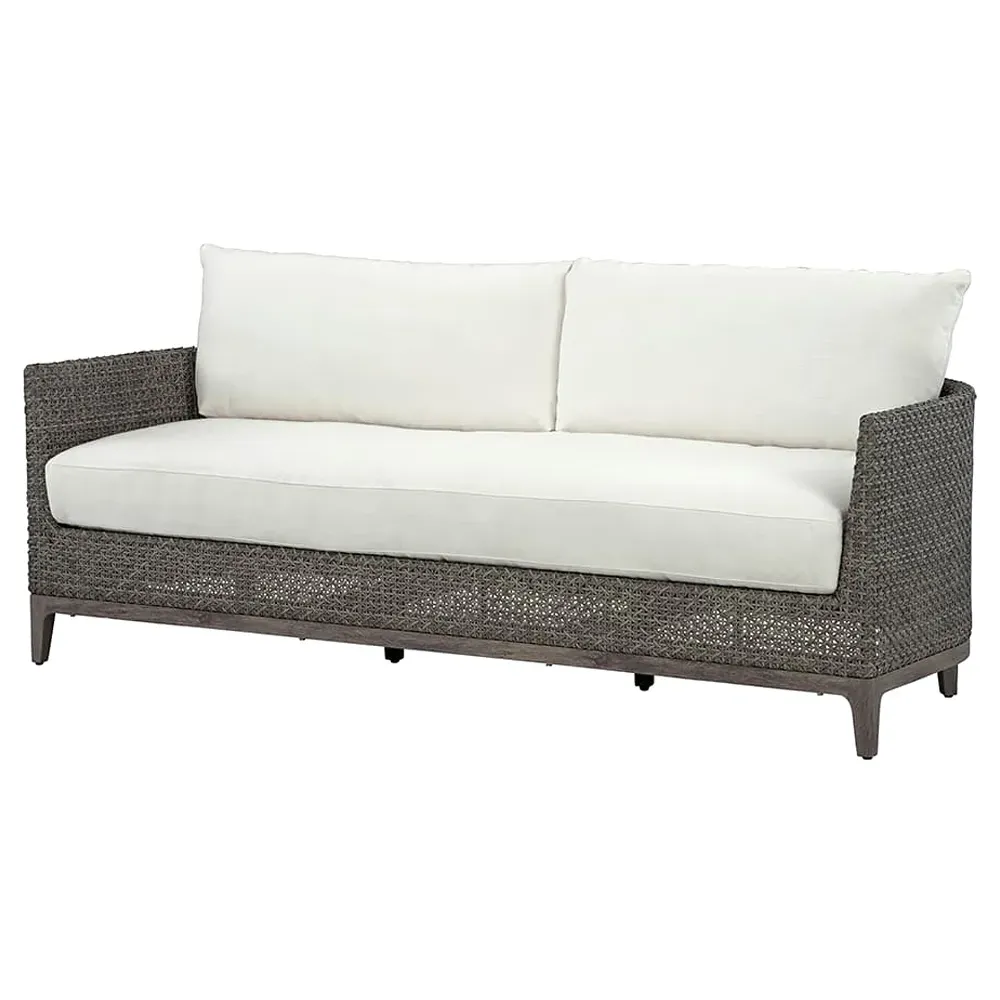 Mavis Outdoor Sofa - Grey, Wicker