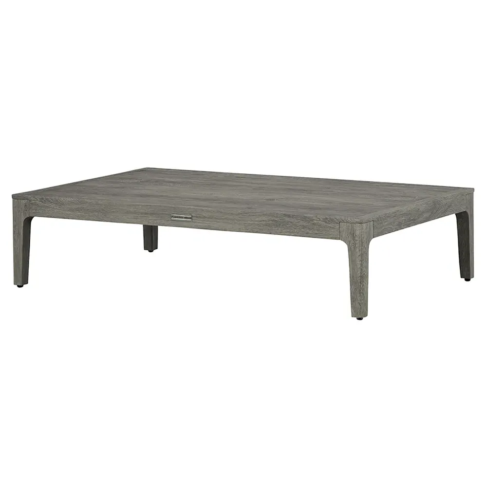 Mavis Rectangular Outdoor Coffee Table - Grey, Aluminum