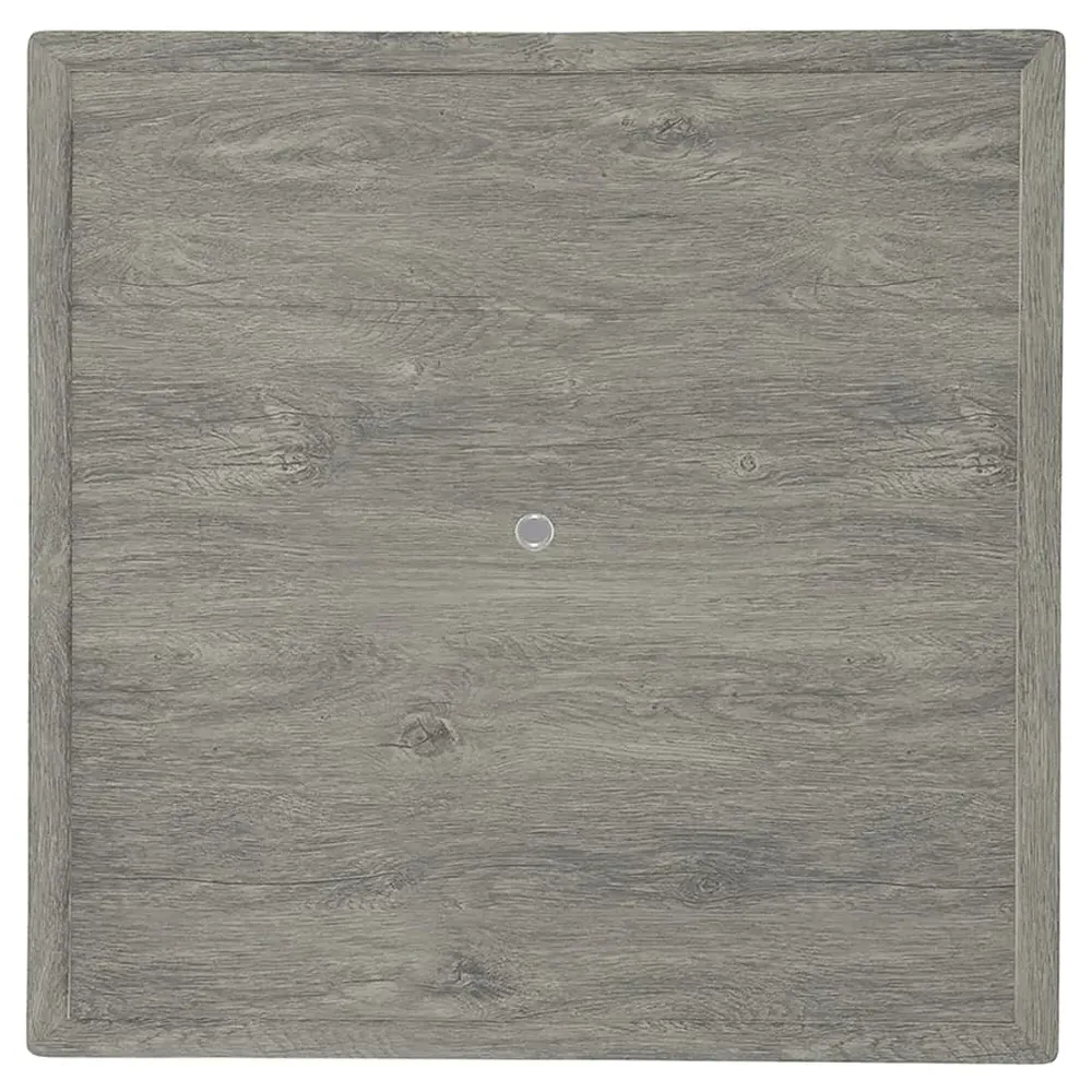 Mavis Square Outdoor Dining Table - Grey, Aluminum