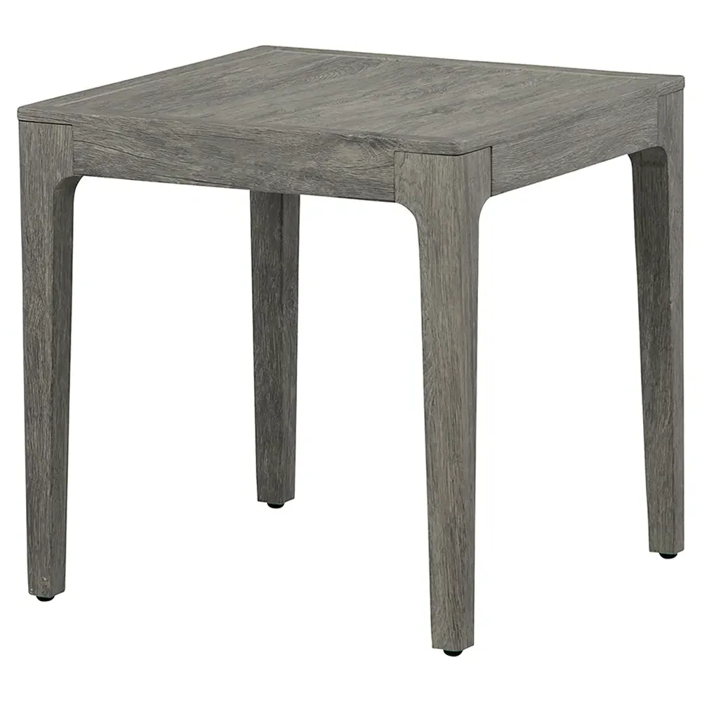 Mavis Square Outdoor End Table - Grey, Aluminum image
