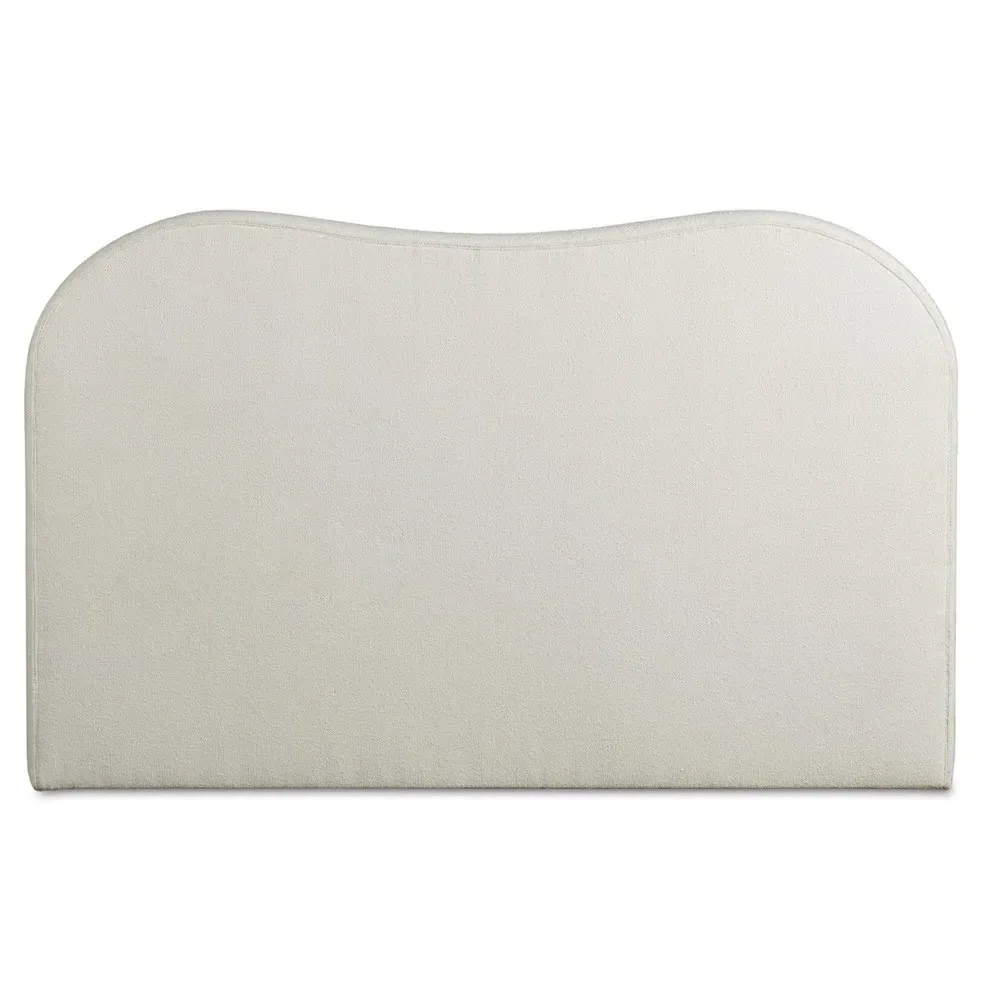 Maxene Queen Size Bed - Cream, Boucle