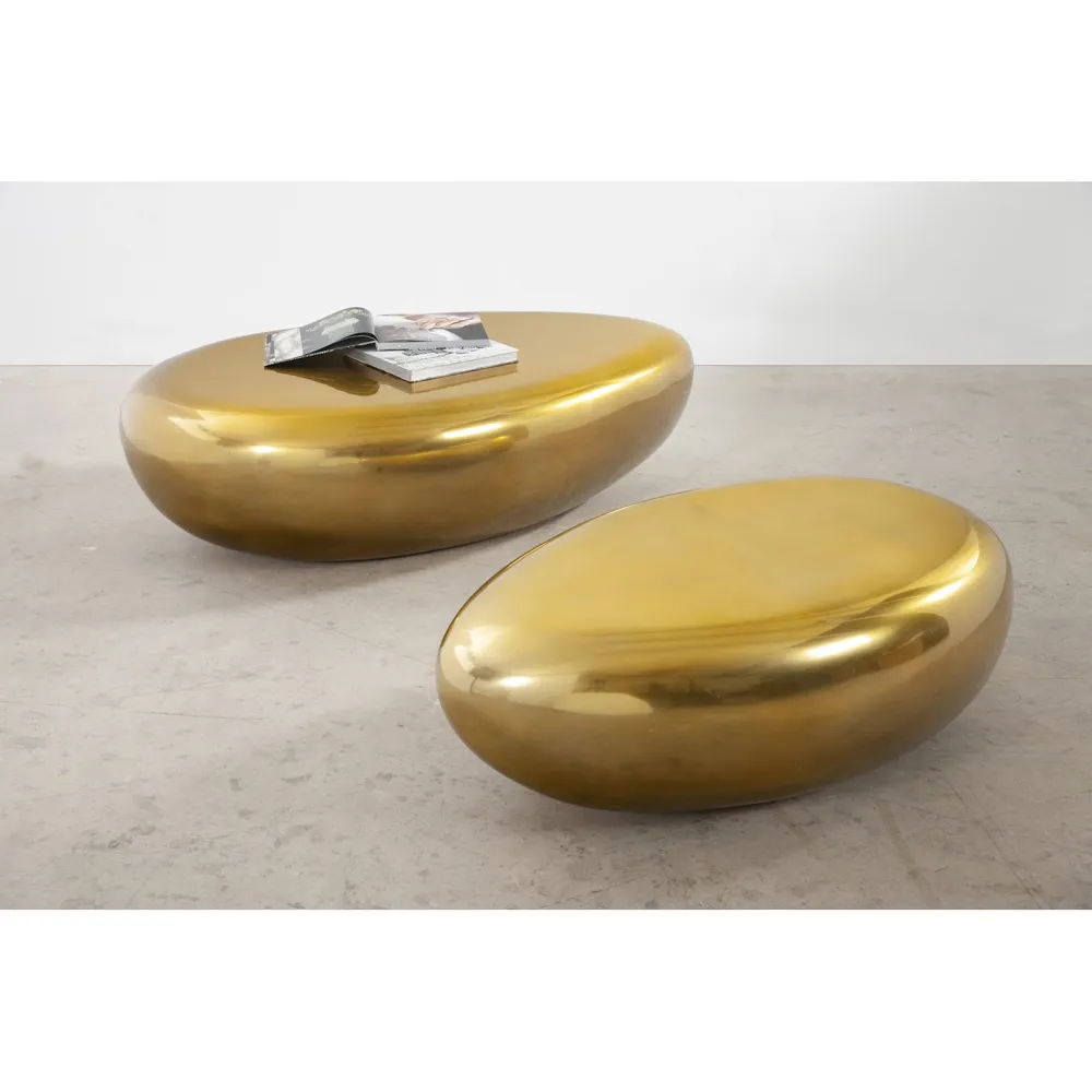 Maxim Small Outdoor Coffee Table - Liquid Gold, Resin