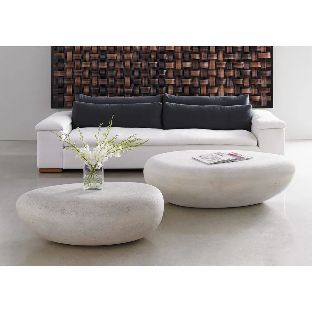 Maxim Small Outdoor Coffee Table - Roman Stone, Resin