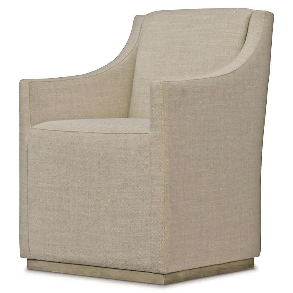Maxine Upholstered Dining Arm Chair - Beige
