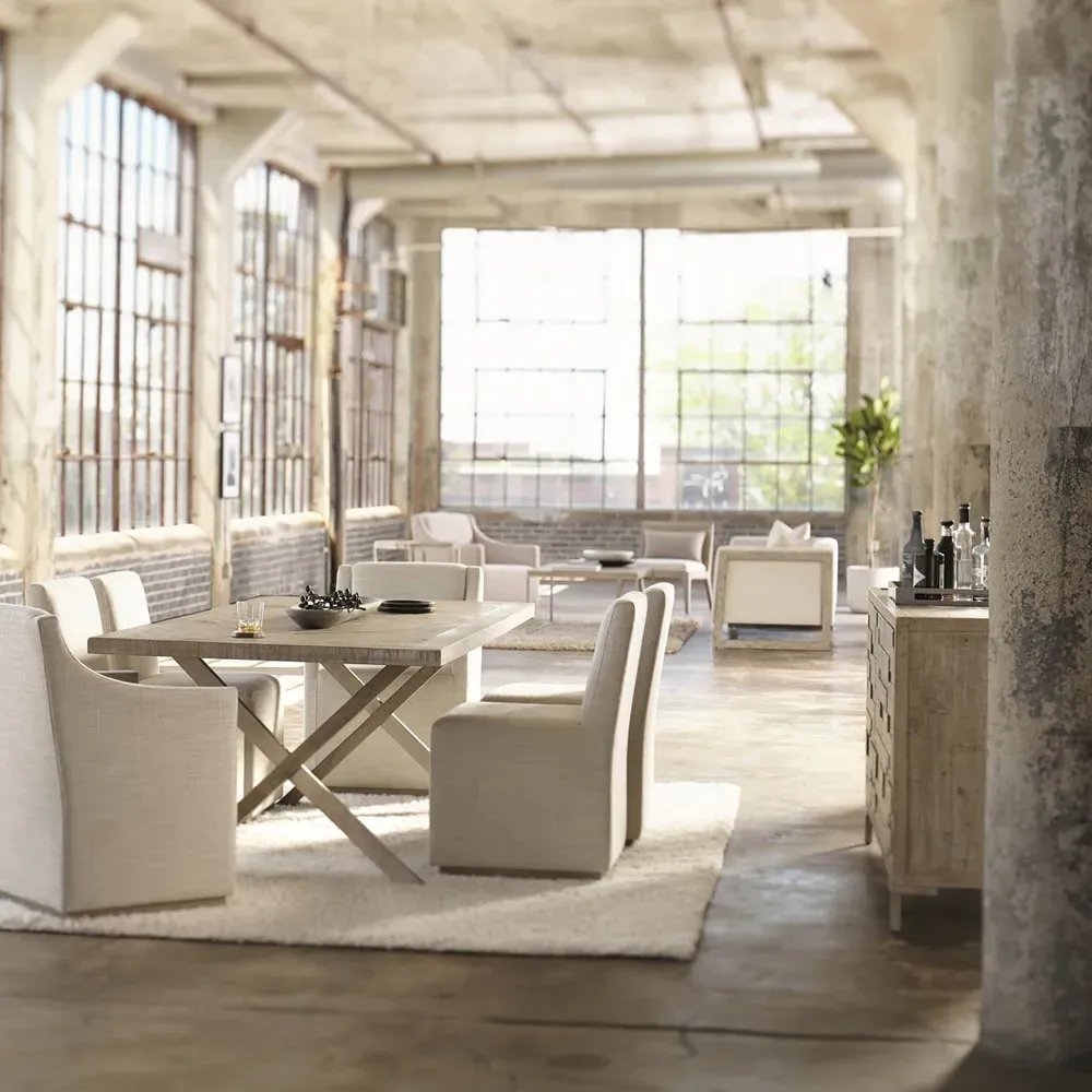 Maxine Upholstered Dining Arm Chair - Beige