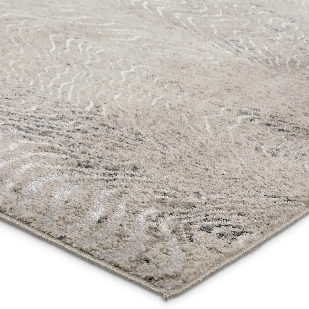 May Animal Patterned Rug Sample - Grey, Polyester