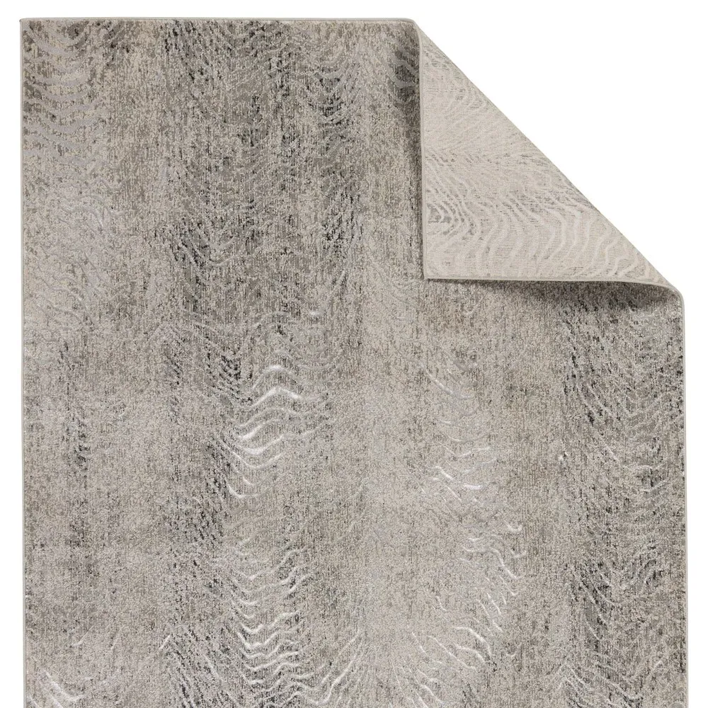 May Animal Patterned Rug Sample - Grey, Polyester