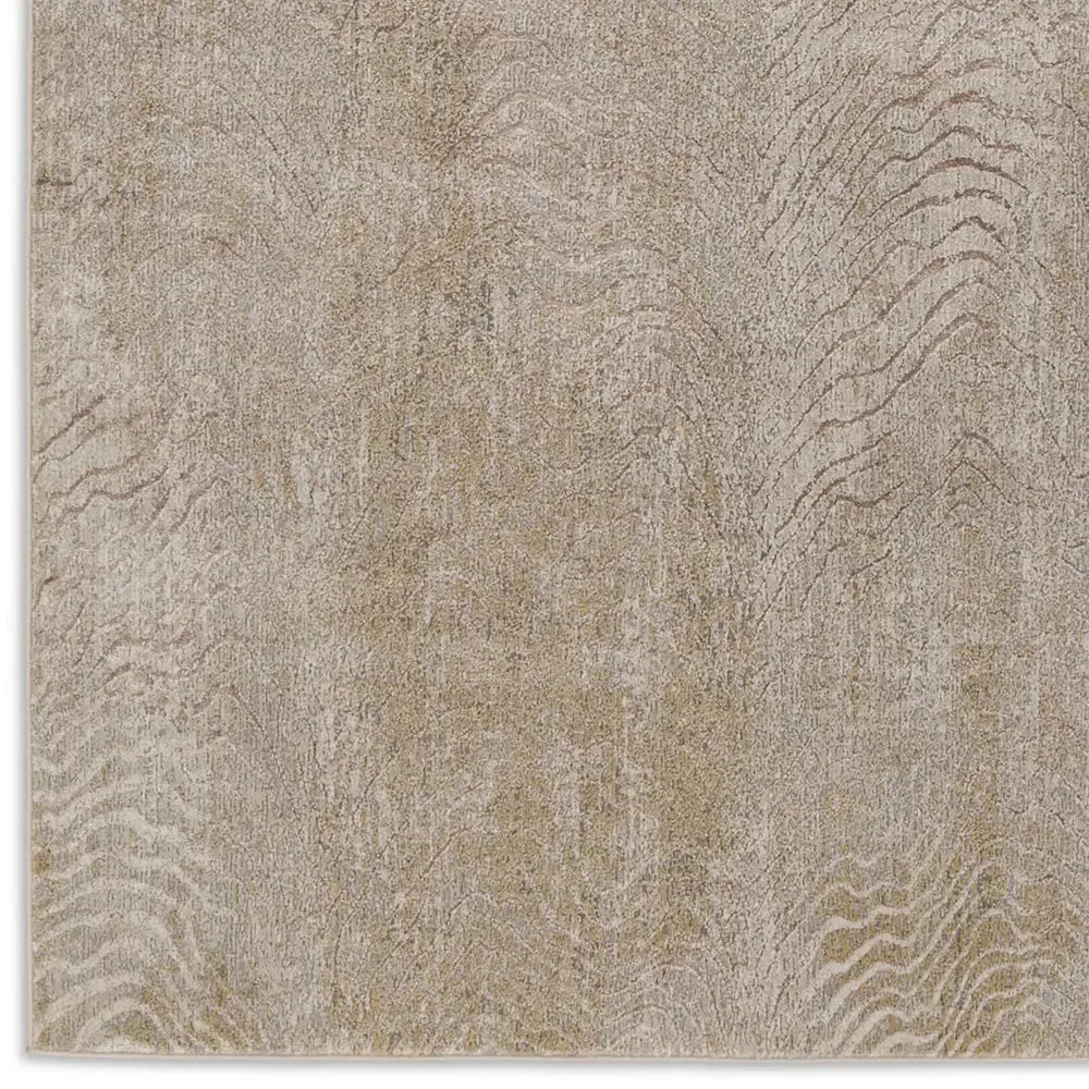 May Animal Patterned Runner Rug - Brown