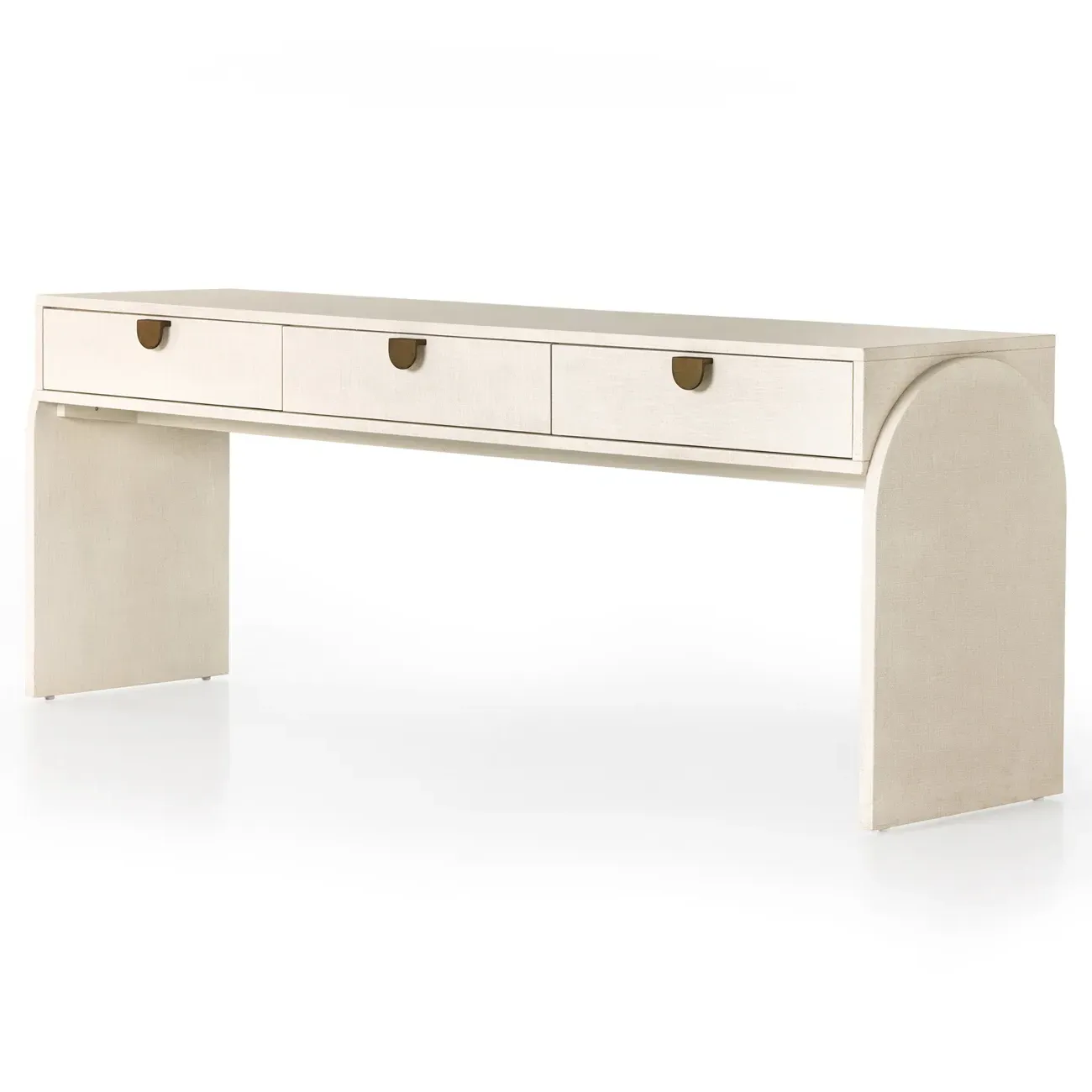 Maya Console Table - Cream, Mahogany