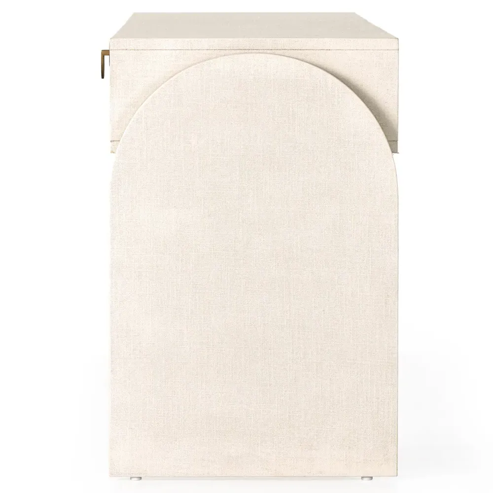 Maya Console Table - Cream, Mahogany