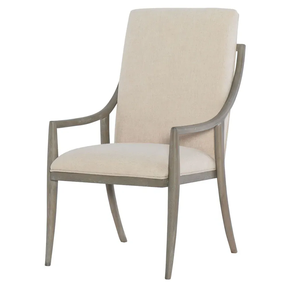 Maya Dining Arm Chair - Beige, Oak image