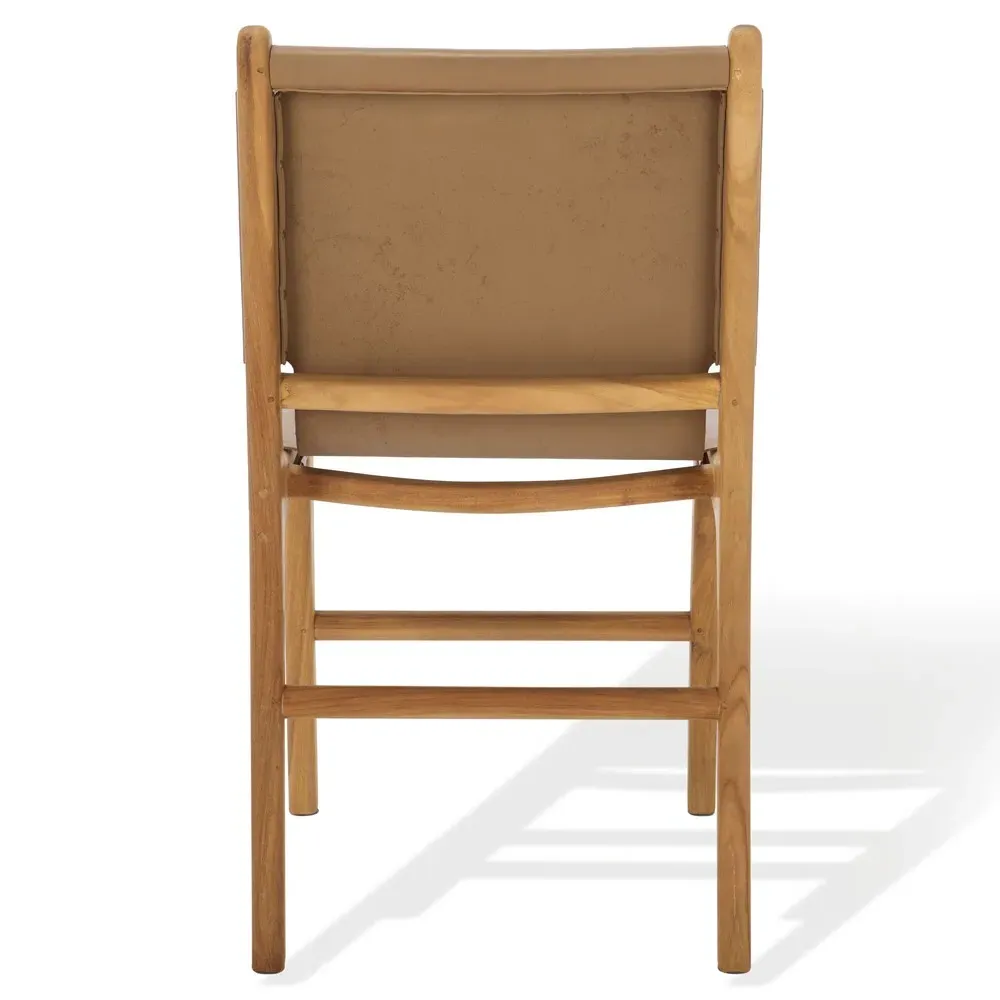 Maya Dining Chair Set of 2 - Brown, Teak