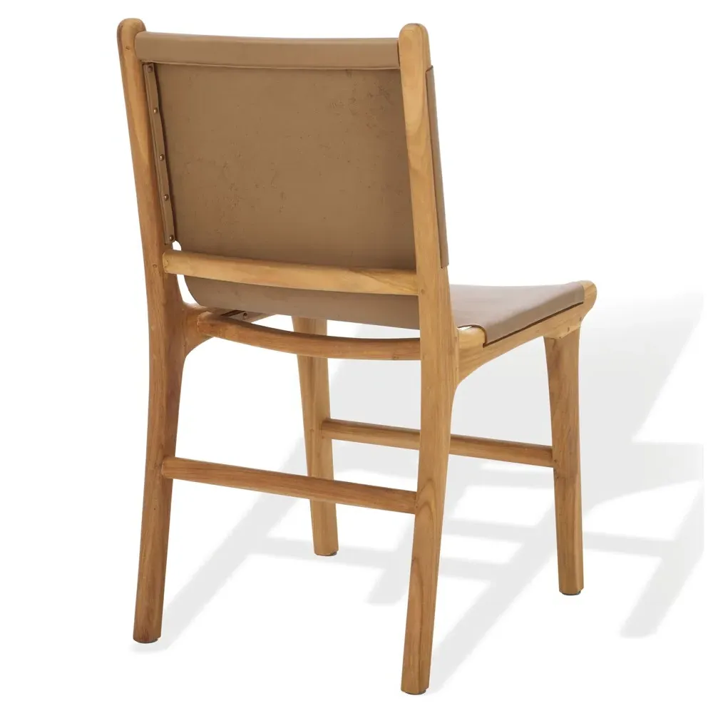 Maya Dining Chair Set of 2 - Brown, Teak