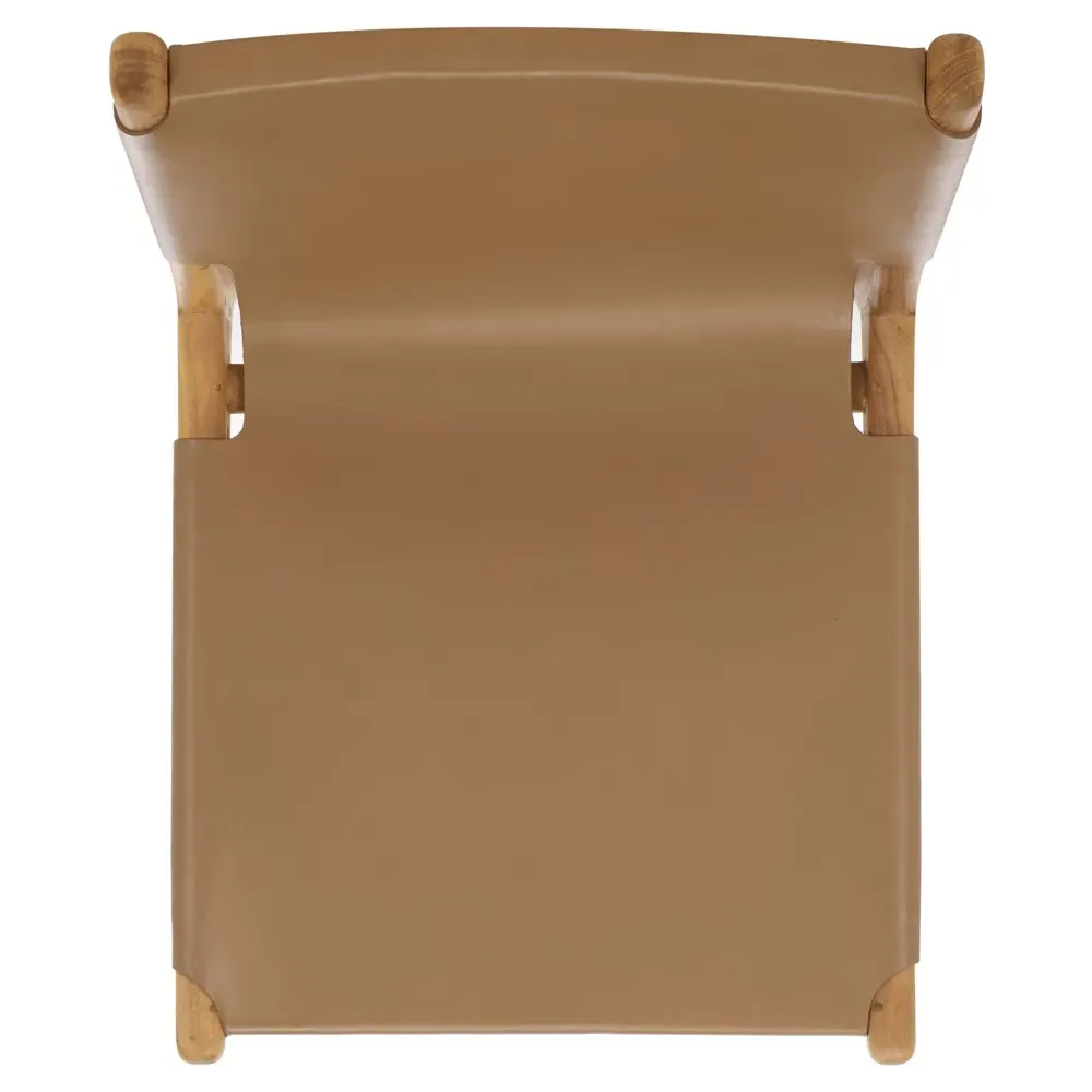 Maya Dining Chair Set of 2 - Brown, Teak