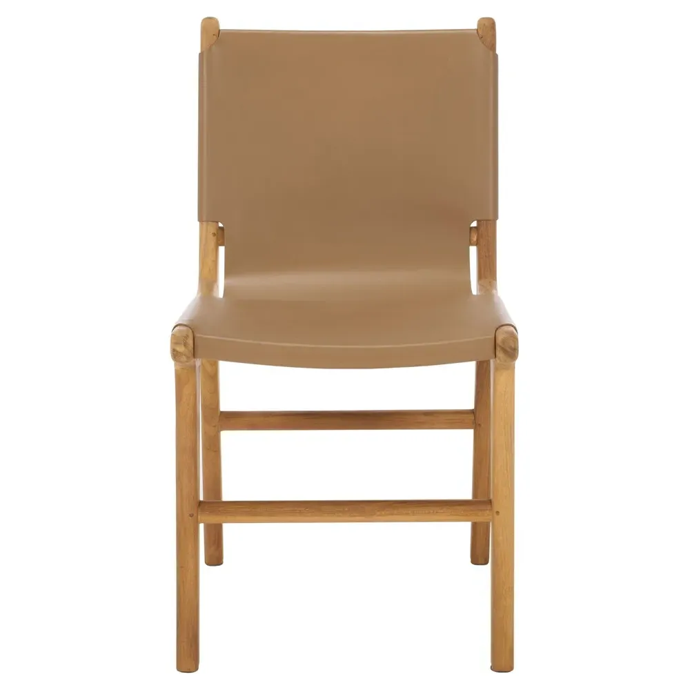 Maya Dining Chair Set of 2 - Brown, Teak image