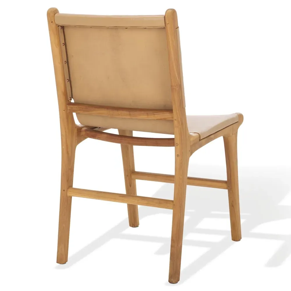 Maya Dining Chair Set of 2 - Tan, Teak