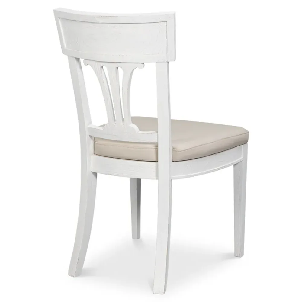 Maya Dining Chair - White, Beechwood