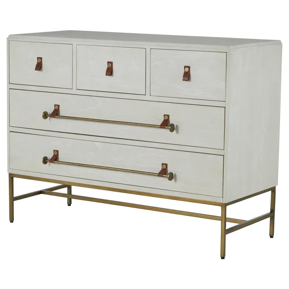 Maya French Country Dresser - White, Mindy Wood