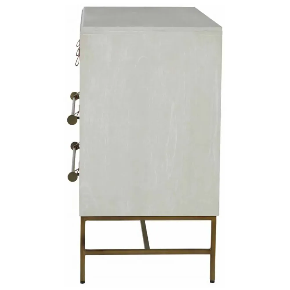 Maya French Country Dresser - White, Mindy Wood