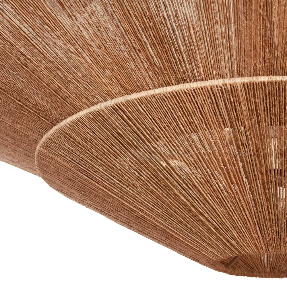 Maya Jute Shade Chandelier - Natural, Wood