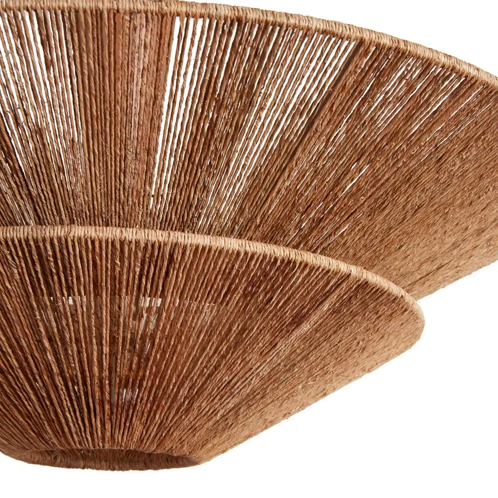 Maya Jute Shade Pendant - Natural, Wood