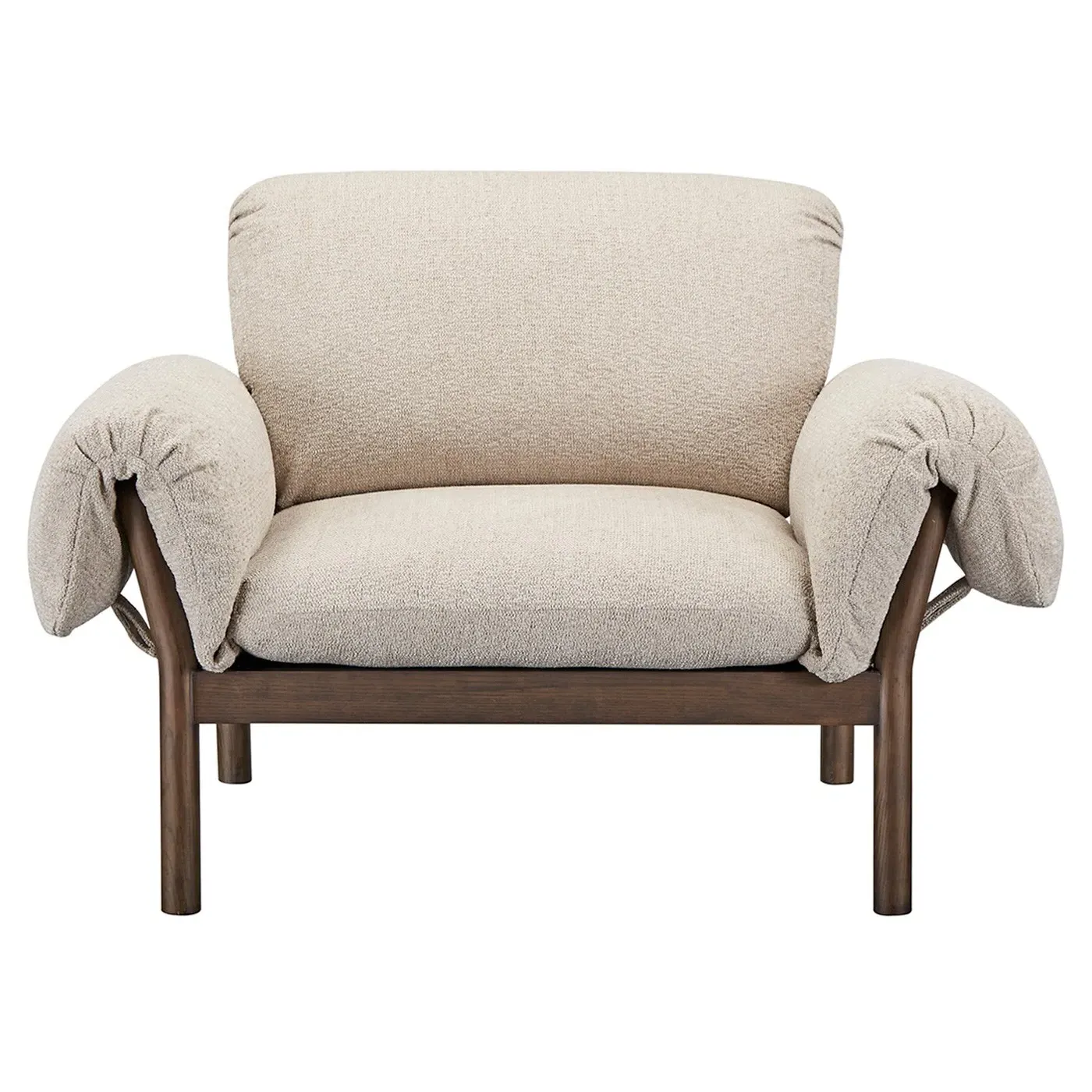 Maya Lounge Chair - Beige, Ash