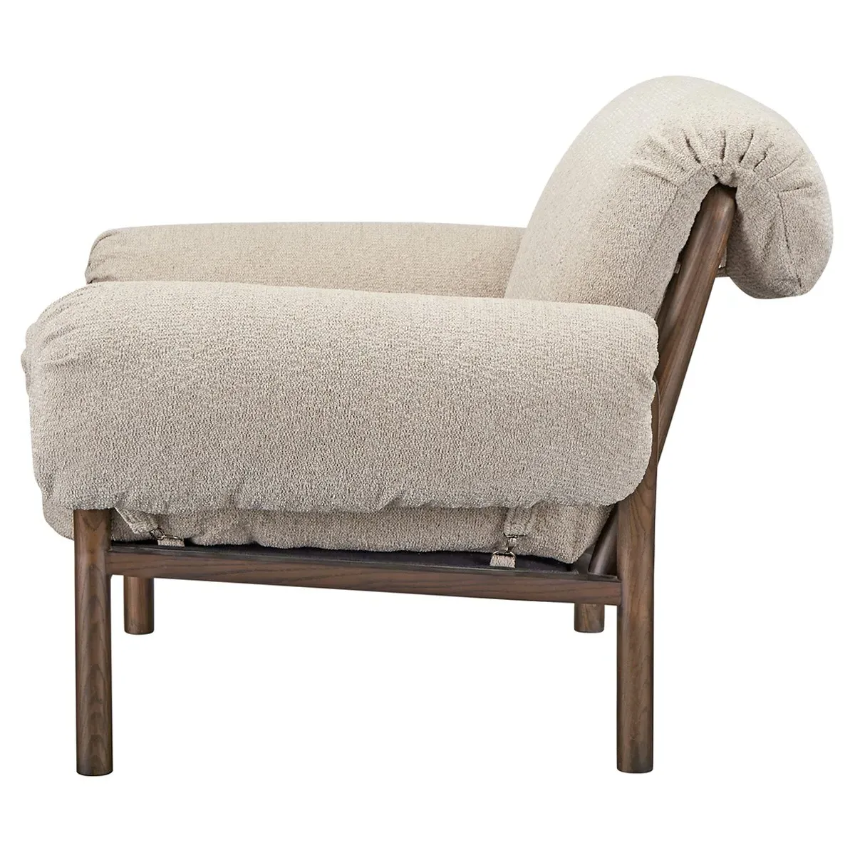 Maya Lounge Chair - Beige, Ash