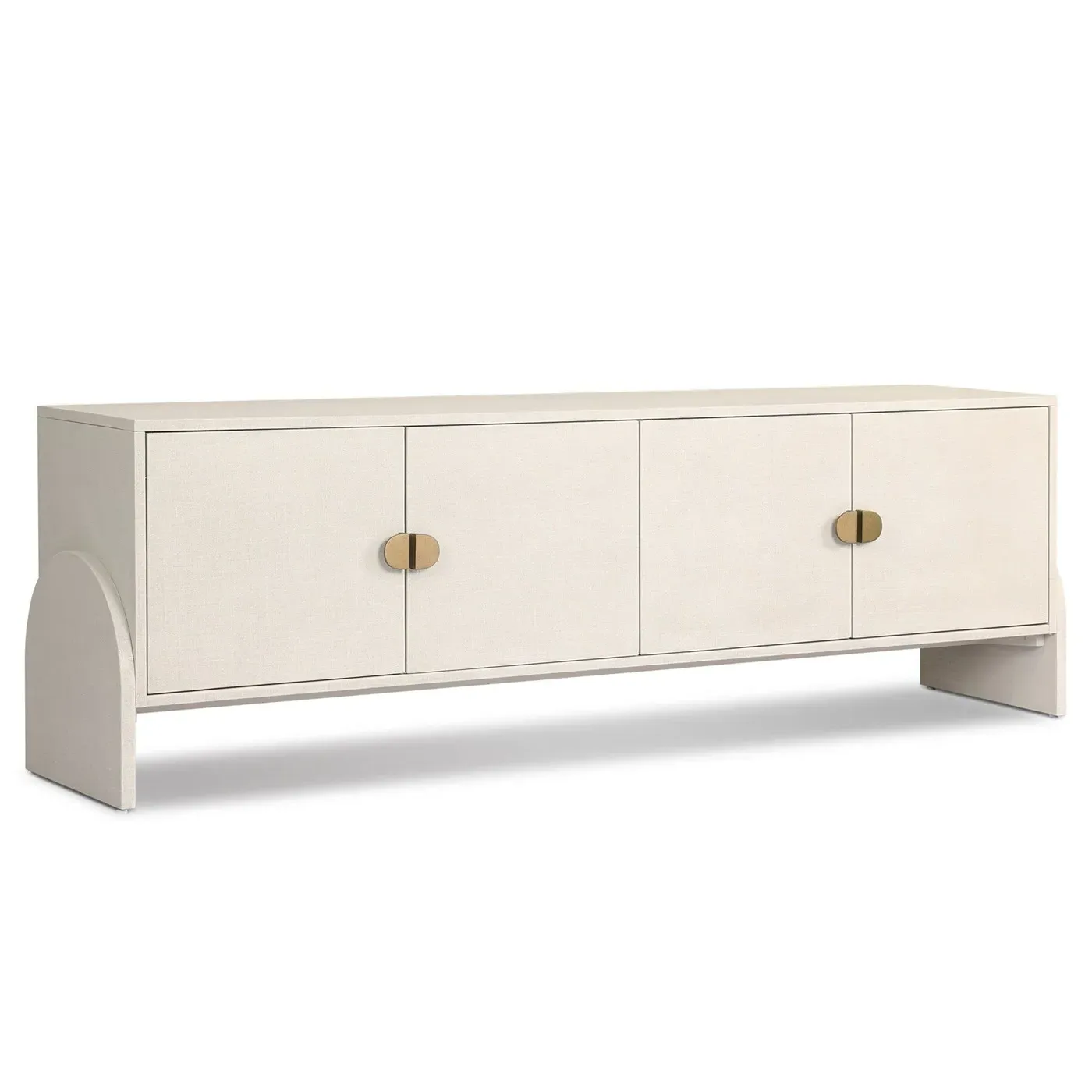 Maya Media Cabinet - Cream, Linen