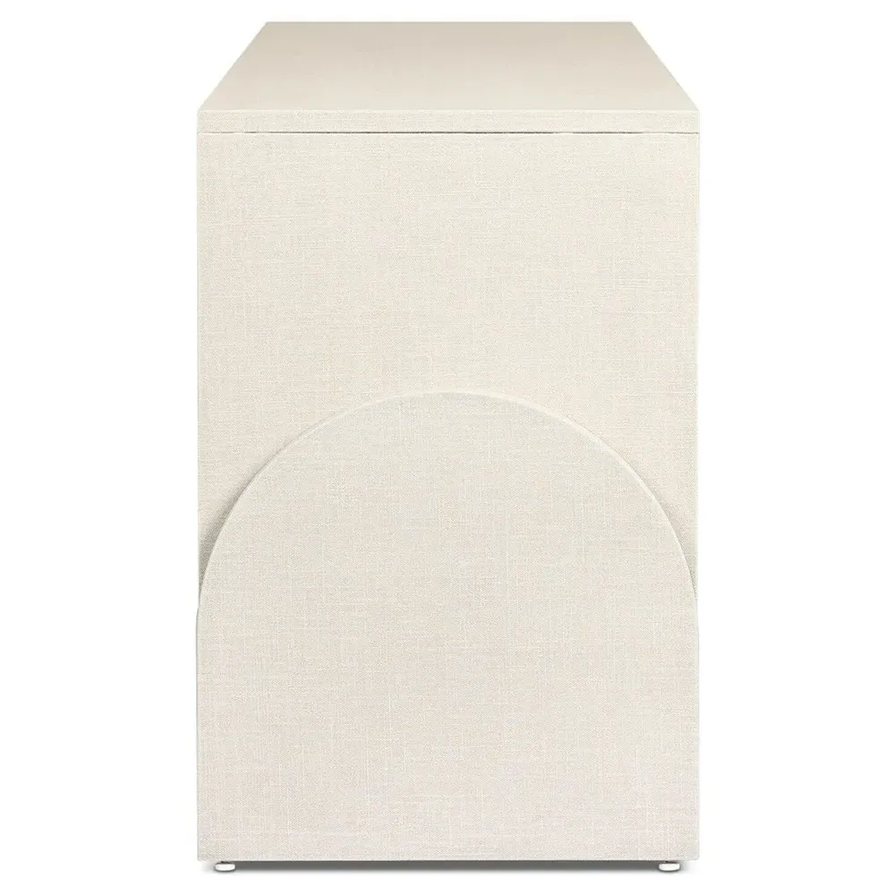 Maya Media Cabinet - Cream, Linen
