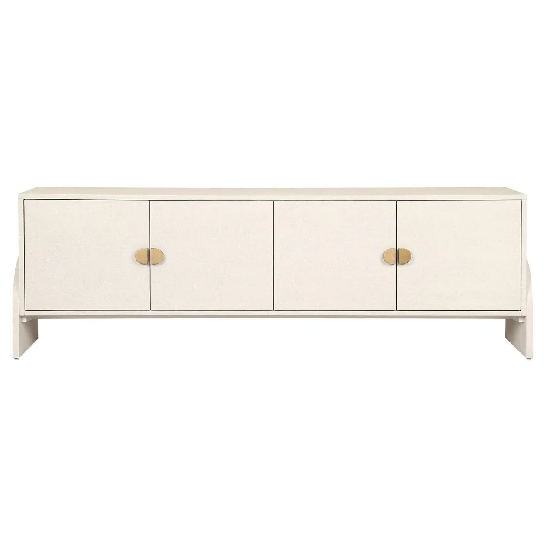 Maya Media Cabinet - Cream, Linen