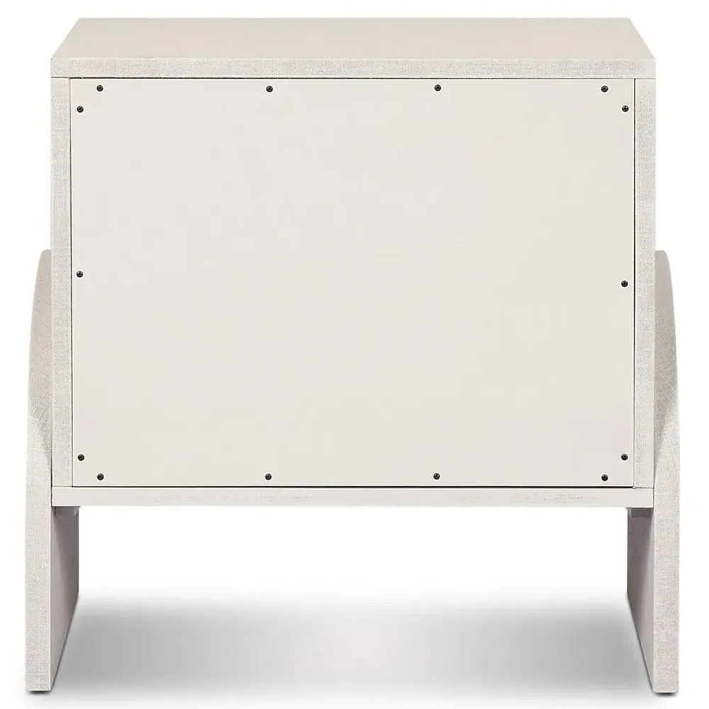 Maya Nightstand - Cream, Linen